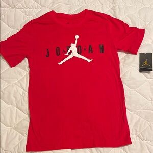 Jordan Red Short Sleeve Tee with Jumpman Logo